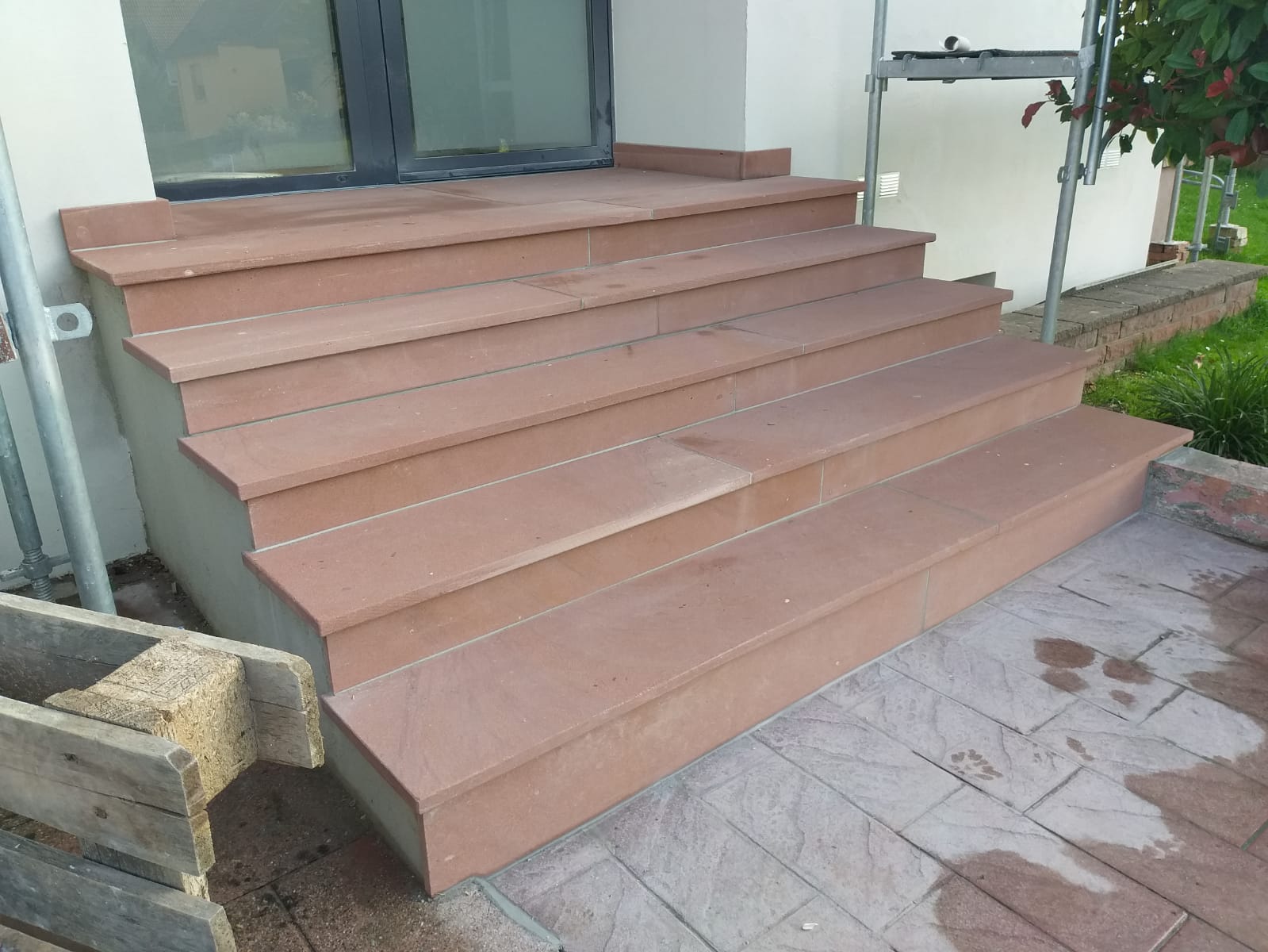 Terrasse en grès cérame effet bois